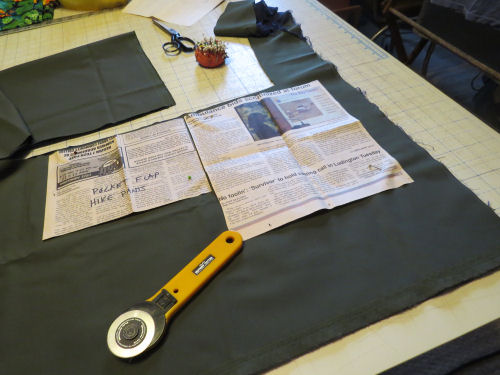 sewing a pair of hiking pants