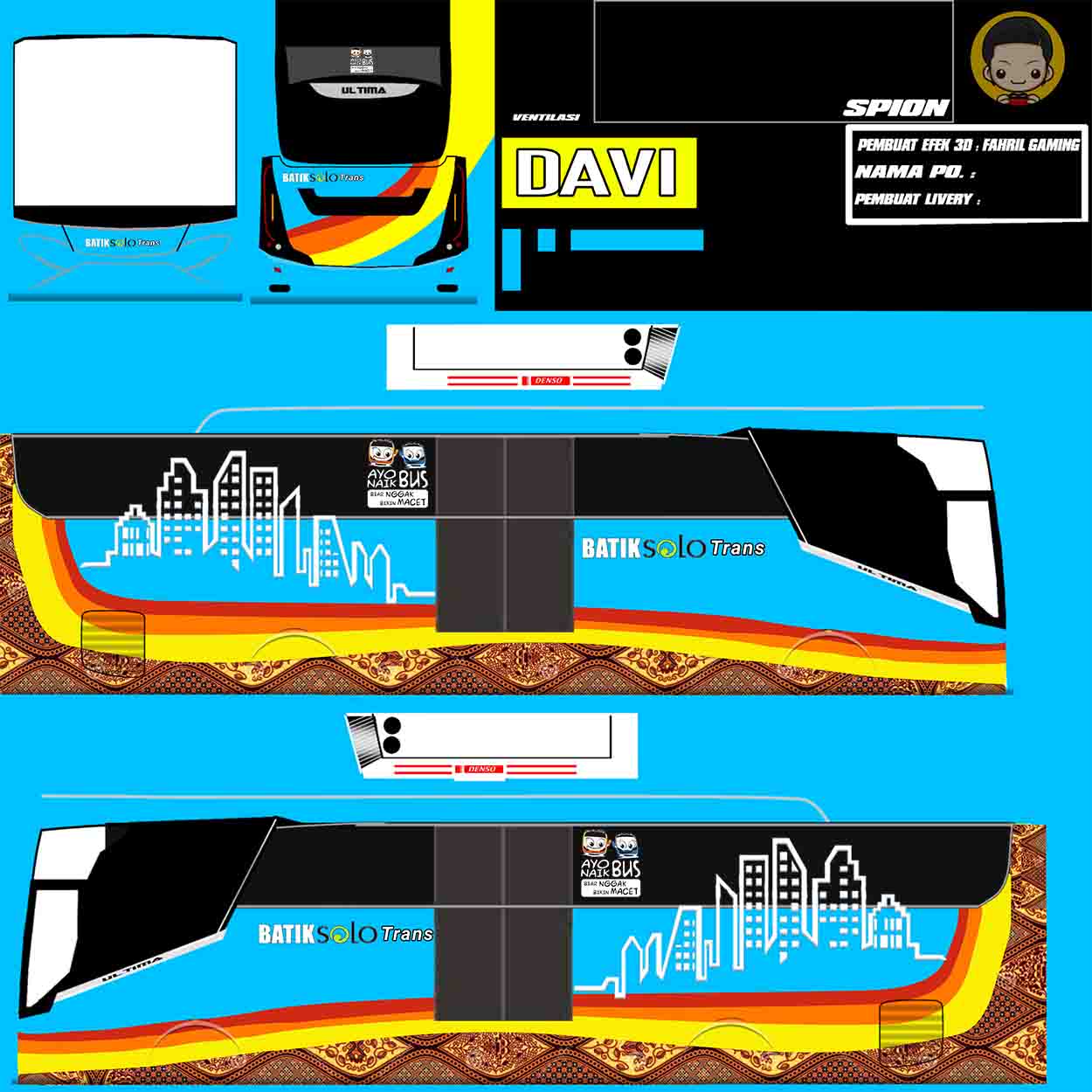 livery bussid batik solo trans