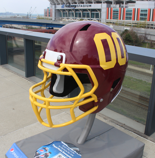 Washington Football Team helmet - a few years ago there would be a Redskins logo on the helmet