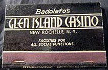 The Glen Island Casino matchbook