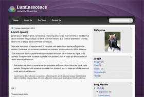 Luminescence Blogger Template