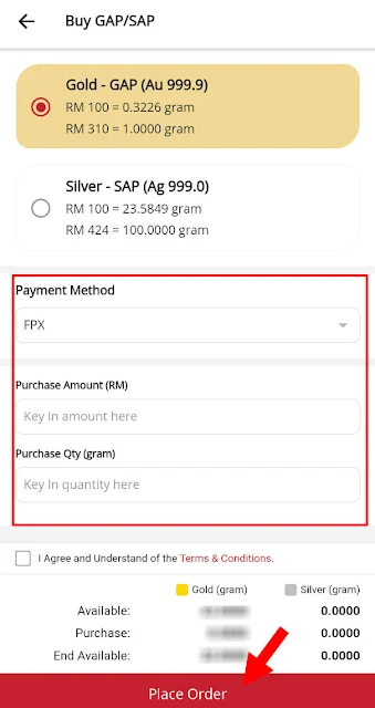 Beli Emas Digital Di Akaun GAP