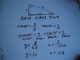 special triangles, SOH CAH TOA