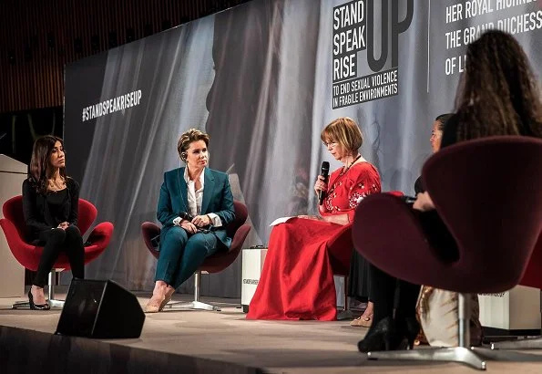 Prince Felix, Princess Claire and Archduchess Marie-Astrid Dr. Denis Mukwege and Nadia Murad