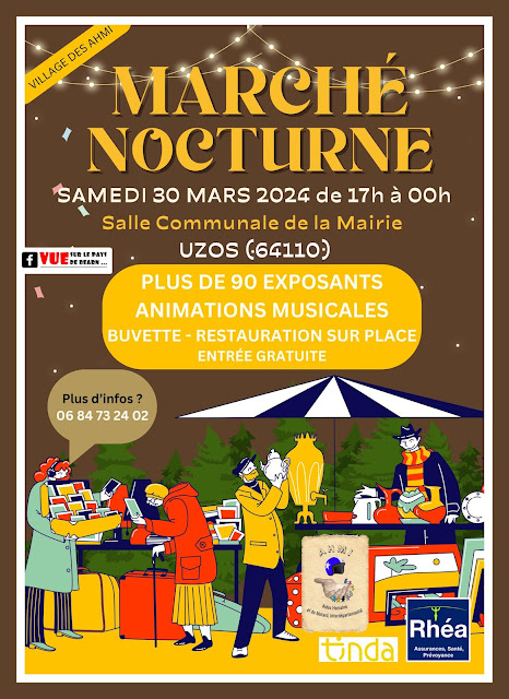 Marché nocturne solidaire à Uzos