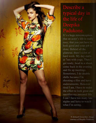 Deepika Padukone in Chic Today Magazine