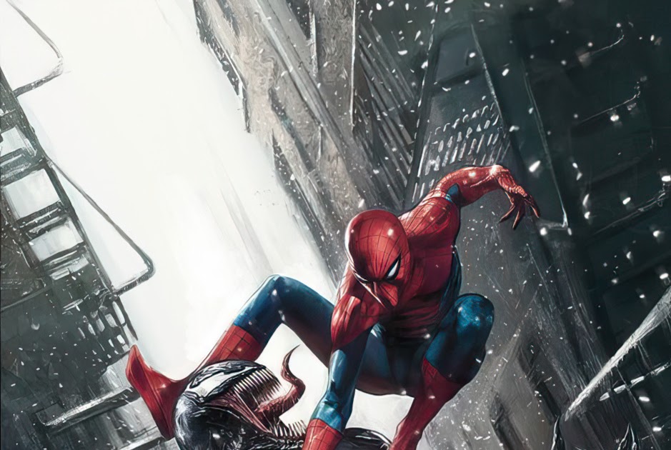 Spider-Man vs Venom Fine Art Print by Marco Mastrazzo