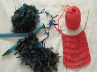 2 starts for knitted scarves