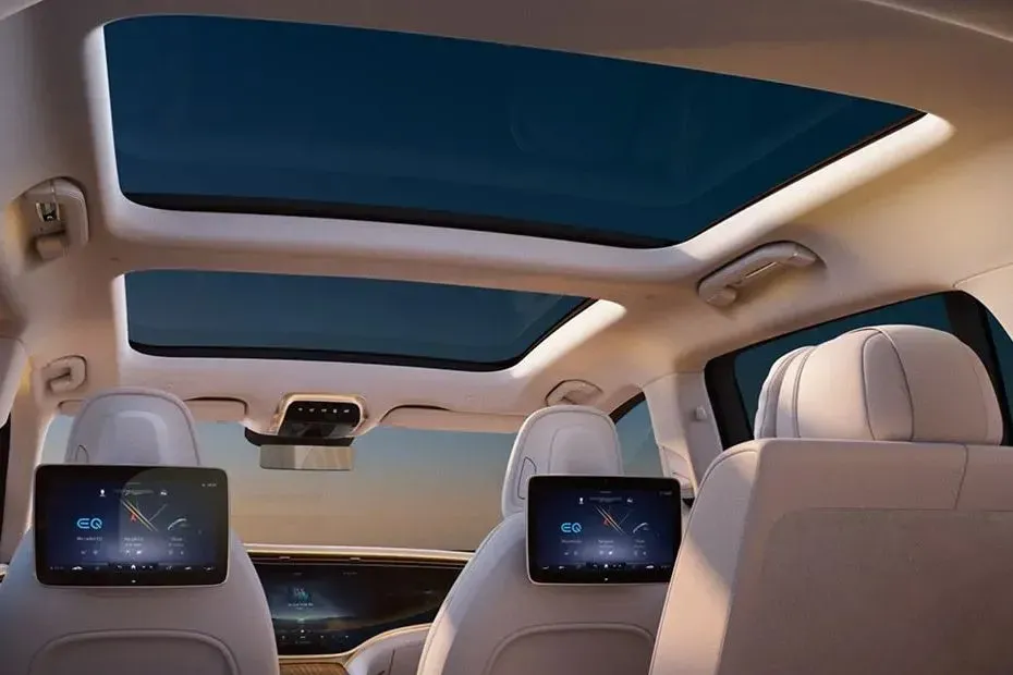 A panoramic sunroof that offers a beautiful view of the sky.