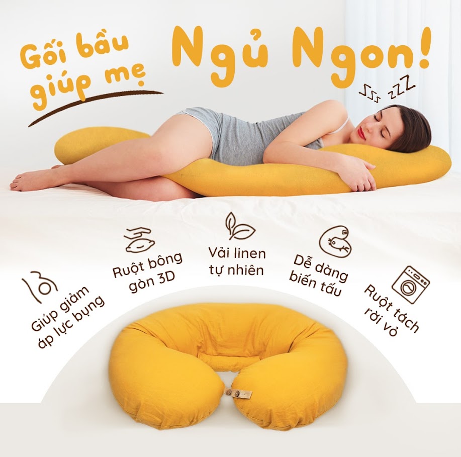 [A159] Mua online gối bầu Đậu Khuyết hàng chuẩn, giá tốt nhất