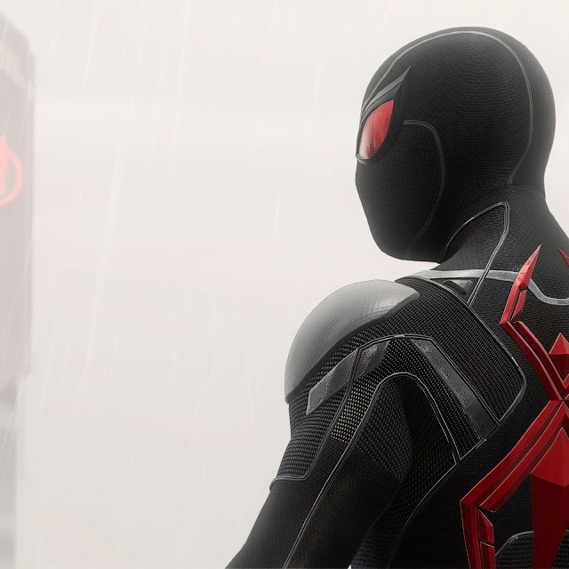 Spiderman Black And Red Suit Desktop Wallpaper