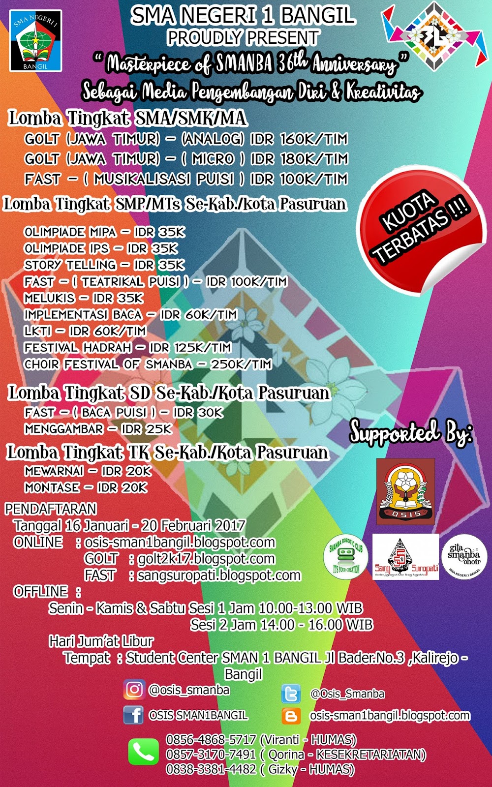 Tunjukkan Kreativitas & Bakatmu dalam lomba Eksternal HUT 