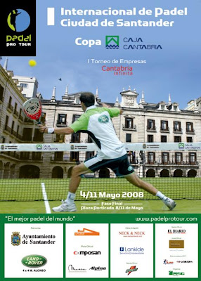 Cartel del I Internacional Padel Ciudad de Santander