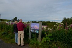 but we could see the tourists along the way