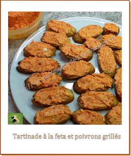 Vie quotidienne de FLaure : Tartinade à la feta et poivrons grillés