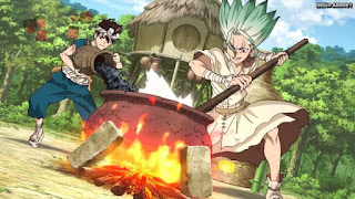 ドクターストーンアニメ 1期11話 石神千空 クロム Senku Chrome Dr. STONE Episode 11