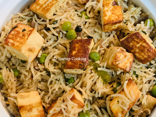 paneer peas pulao