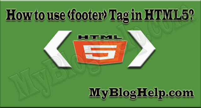 html5 footer tag 