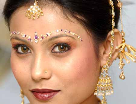 arabic wedding makeup. South indian ridal makeup