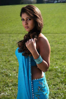 Nayan thara in blue dress