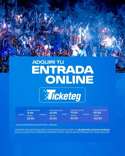 Venta de Entradas Blooming vs San Antonio