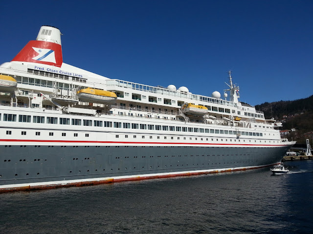 Fred Olsen cruise ship Boudicca in Bergen, Norway