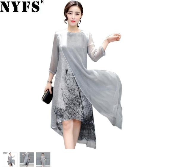 Grey And White Dress - Best Summer Clothing Sales