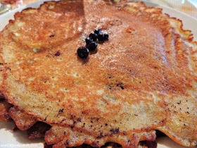 Tortitas con Arándanos en el Cafe This Way en Bar Harbor, Maine