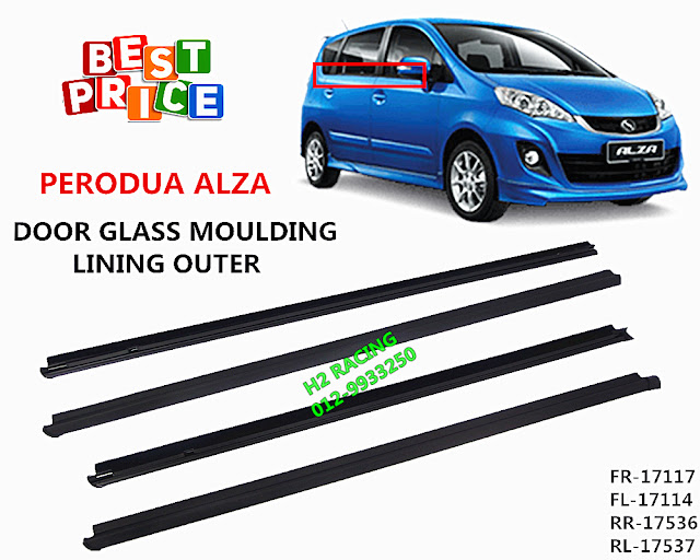 Car Accessories: PERODUA ALZA DOOR GLASS MOULDING LINING OUTER