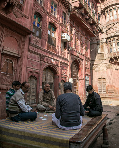 men playing cards bikaner rajasthan