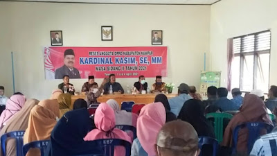 Reses Anggota DPRD Kampar Kardilal Kasim,SE.MM: Kami Akan Usulkan Danau, Air Terjun Di Siabu Jadi Tempat Wisata