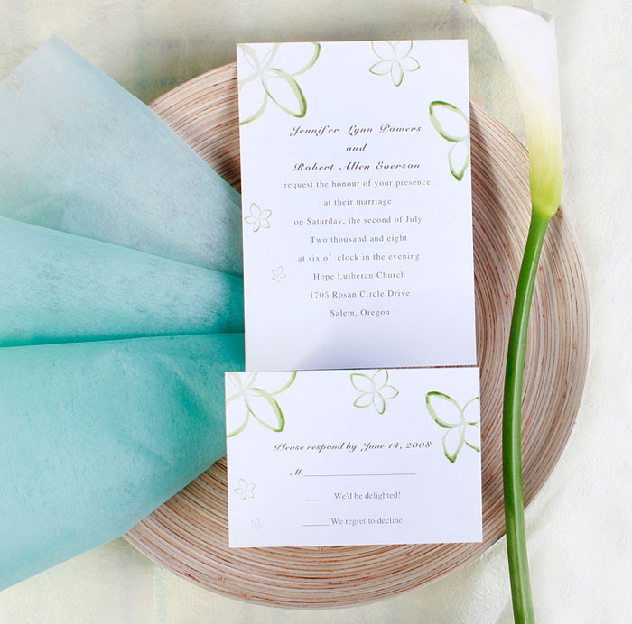 summer wedding invitation Summer invitations are several color options that 