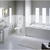 Appealing Bathroom Inspirations Photos in White Nuance