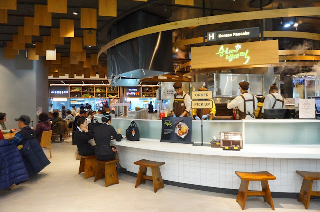 Korean food street in Incheon Airport T2