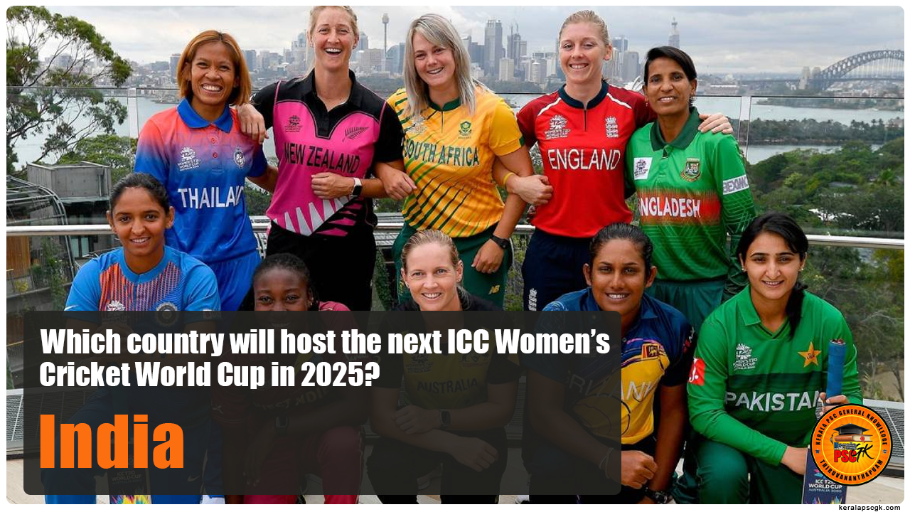 Daily Malayalam Current Affairs Jun 2025 India will host the 2025 ICC Women Cricket World Cup