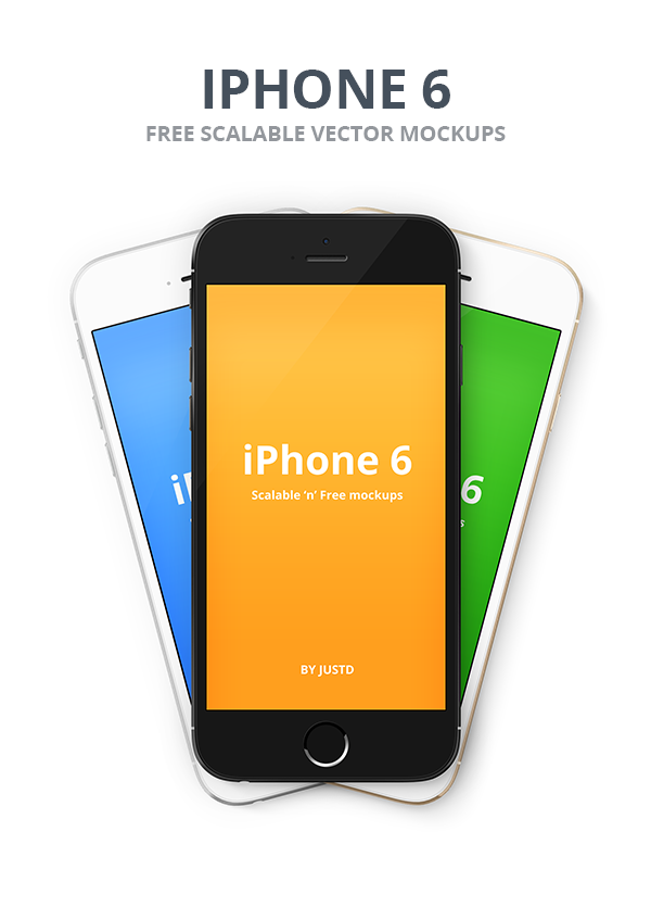 IPhone 6 Vector PSD Mockups