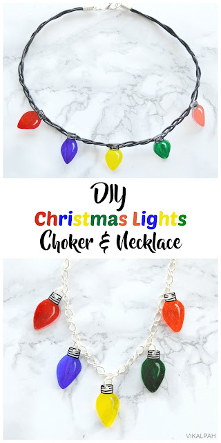 How to make christmas lights jewelry using shrinks sinks