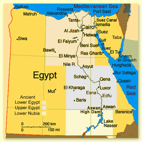 Egypt new kingdom map