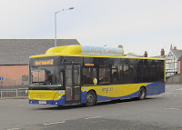 Anglian Gas Bus 108 AU62DWG unusually operates the 81 service in Great Yarmouth on 9th February 2016