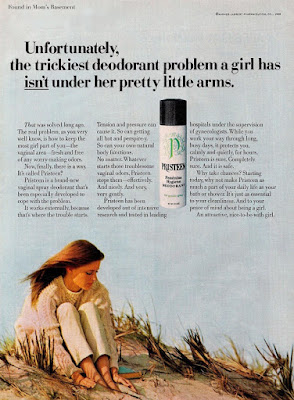 Pristeen: Unfortunately, the trickiest deodorant problem a girl has isn't under her pretty little arms