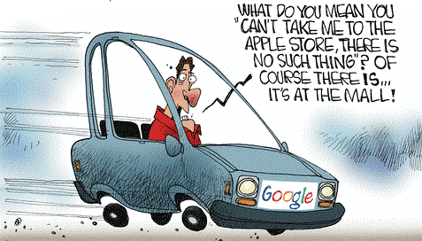 Google Self Driven Car funny