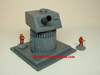 terrain heavy gun turret 15 mm science fiction miniatures