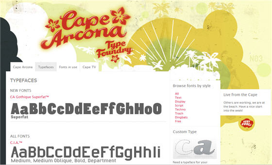 Free font