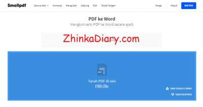 Cara Convert PDF ke Word secara Gratis - smallpdf.com