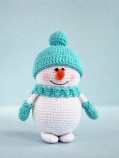 Receita gratuita desse boneco de neve.