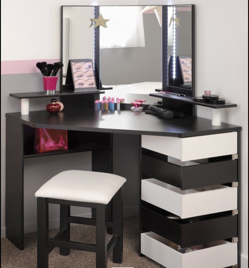 15 Elegant corner dressing  table  design  ideas  for small 