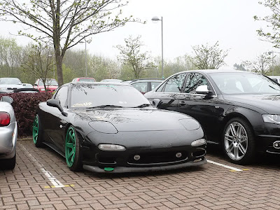 RX7 w green TE37 RAd