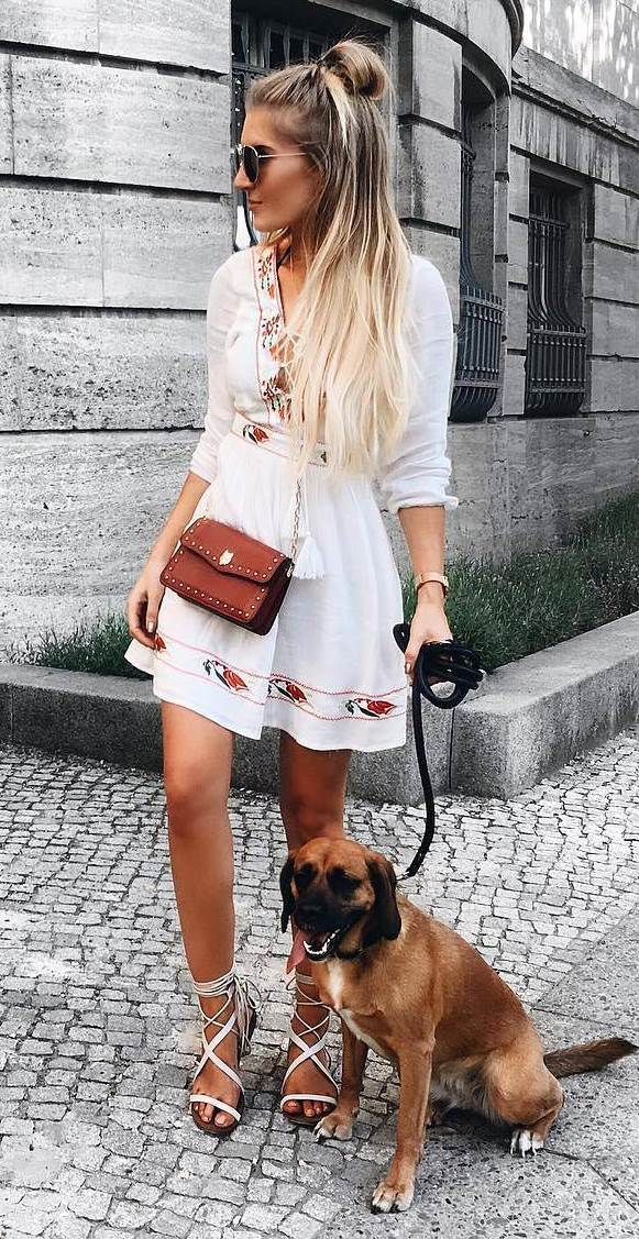 boho style obsession: dress + bag + sandals