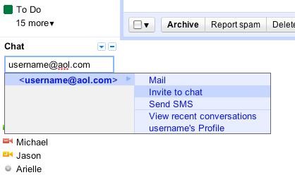 Gmail Chat i AIM su sada interoperativni