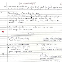 Biotechnology Question answer hand made notes
